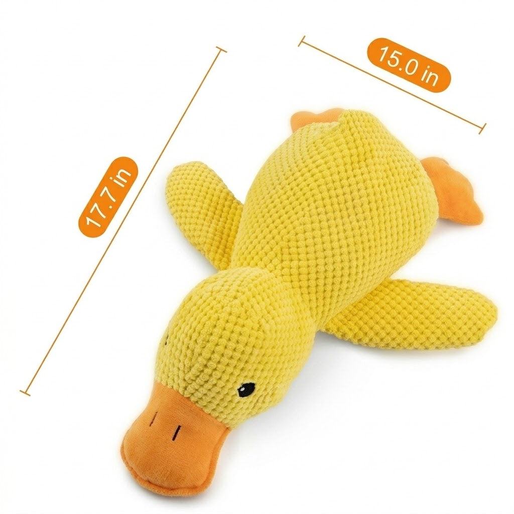 YOBENSUN™ – A squeaky plush yellow duck – suitable for all dog breeds