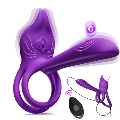 🎁Juxek™ Enchanted Girl Luxe Smart Vibrating Ring – App-Controlled Pleasure for Couples 💫（2）
