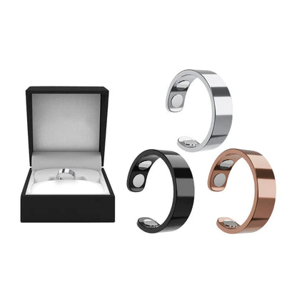 Juxek™ Magnetic Ring - Elegant Stainless Steel Ring - Magnet Rings（2）