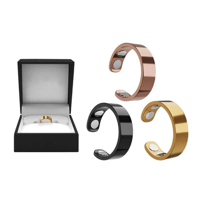 Juxek™ Magnetic Ring - Elegant Stainless Steel Ring - Magnet Rings（2）