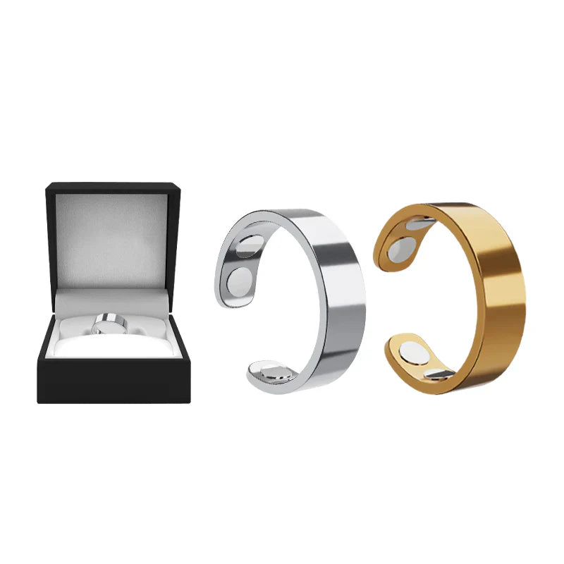 Juxek™ Magnetic Ring - Elegant Stainless Steel Ring - Magnet Rings（2）