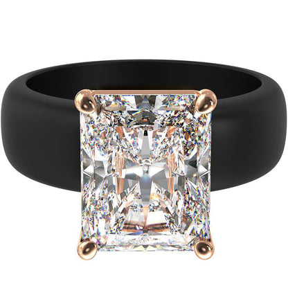 🔥Buy 1 Get 1 Free🔥LOVILDS Silicone Ring – Emerald Cut CZ | Patent-Pending Design