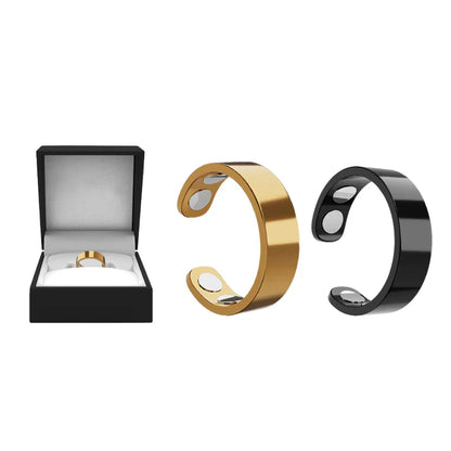 Juxek™ Magnetic Ring - Elegant Stainless Steel Ring - Magnet Rings（2）